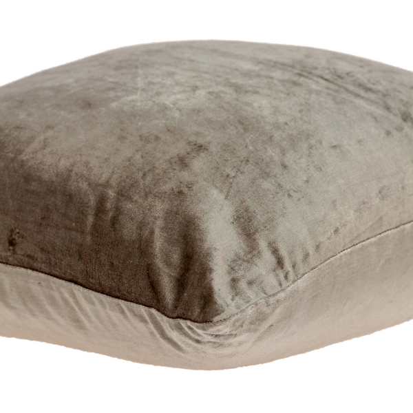 Druzy Taupe Velvet Pillow, 20 in.
