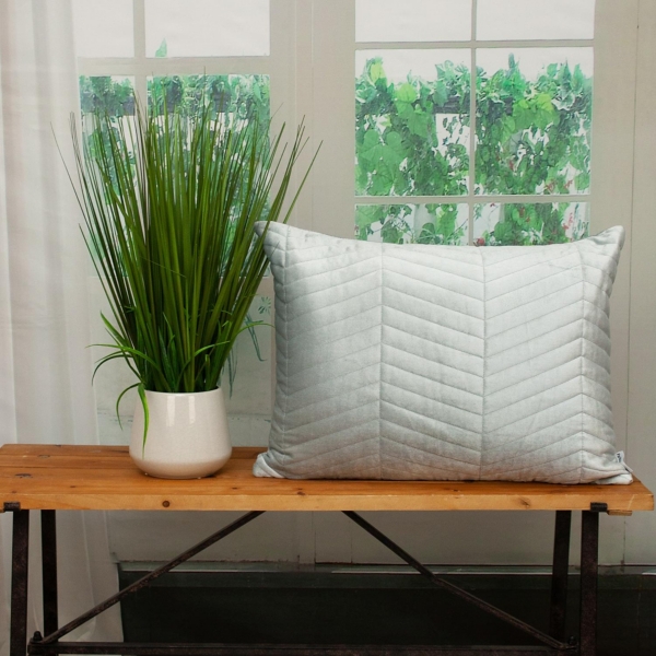 Blue Velvet Somin Lumbar Pillow