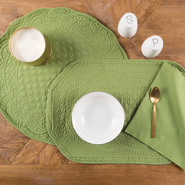 Green Soft Cotton Napkins, Set of 6