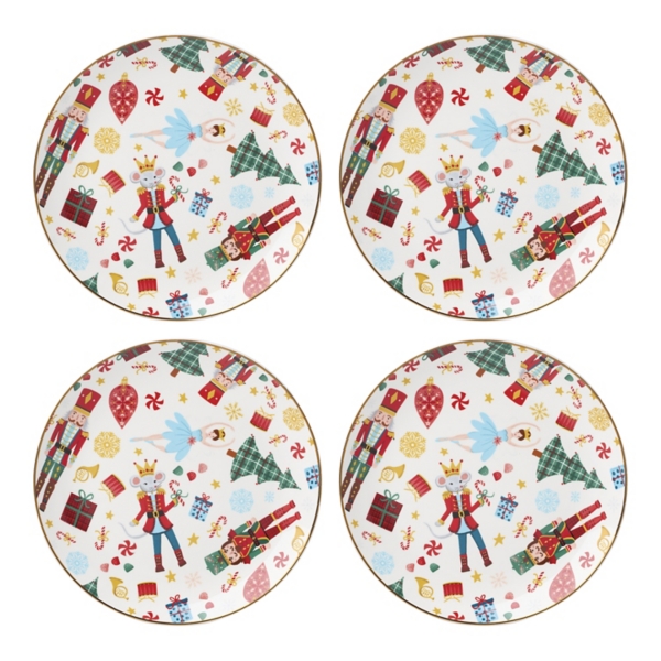 Lenox Nutcracker Ballet Accent Plates, Set of 4