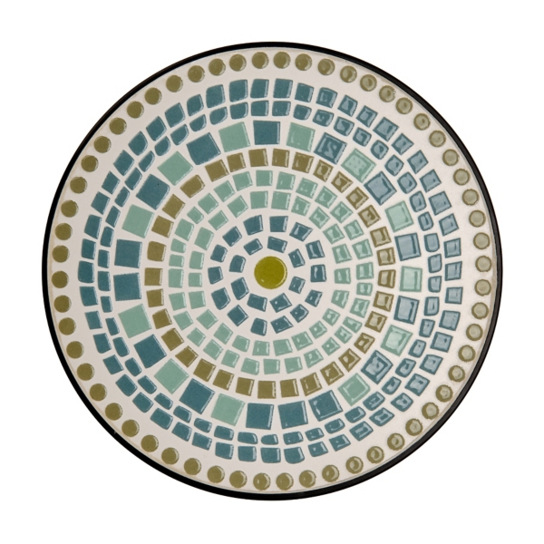 Green and Blue Mosaic Stepping Stone
