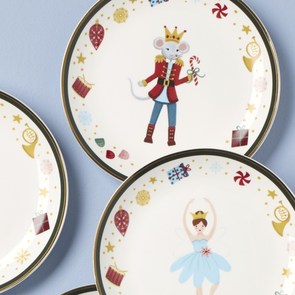 Lenox Nutcracker Ballet Tidbit Plates, Set of 4