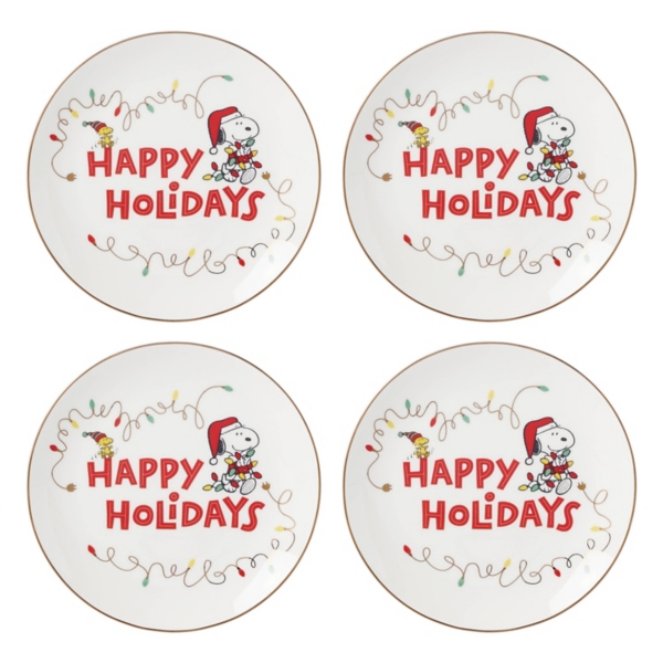 Lenox Snoopy Christmas 12-pc. Dessert Set