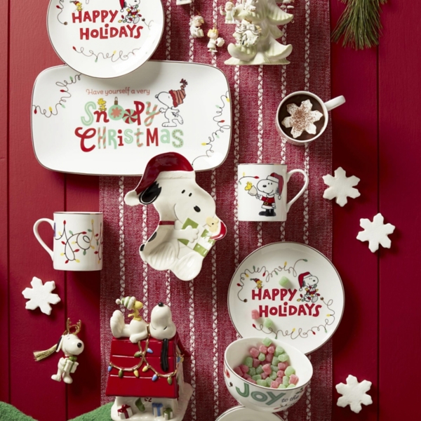 Lenox Snoopy Christmas 12-pc. Dessert Set