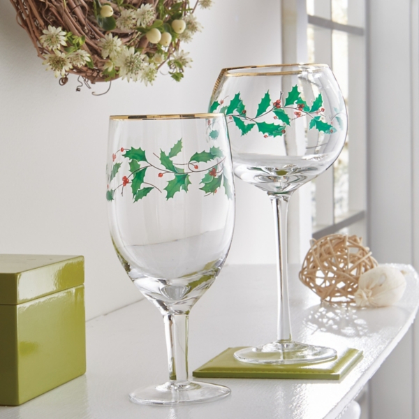 Lenox Holly 4-pc. Iced Beverage Glass Set