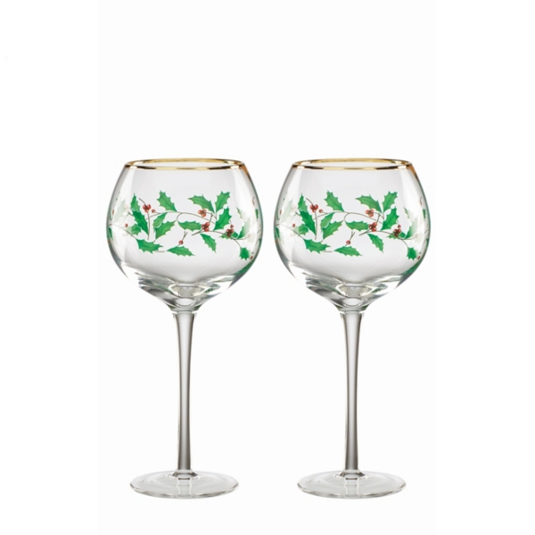 Lenox Holly 3-pc. Decanter & Wine Glass Set