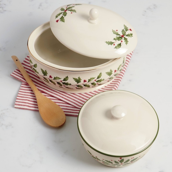 Lenox Holiday Covered Serving Dish