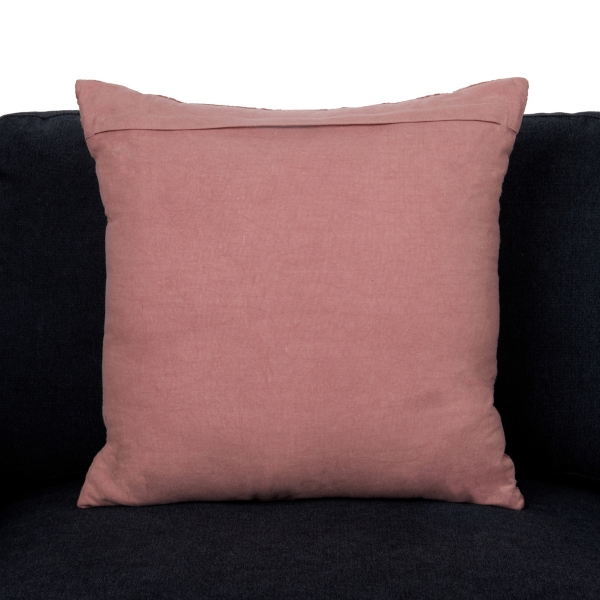 Mauve Embroidered Jacquard Pillow