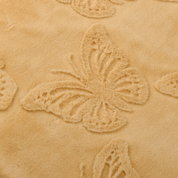 Yellow Dimensional Butterfly Throw