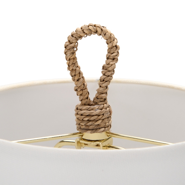 Woven Seagrass Base Buffet Lamp