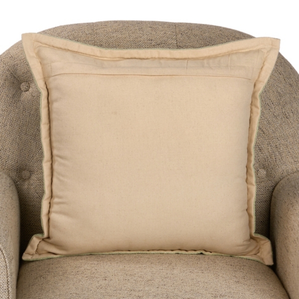 Sage Braided Cord Trim Pillow