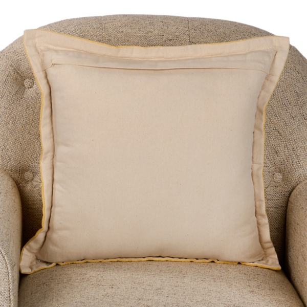 Braided Cord Trim Pillow