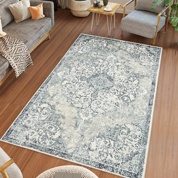 Ivory Allure Classic Medallion Area Rug, 8x11