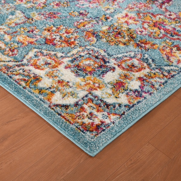 Sea Blue Alexandria Medallion Area Rug, 2x3