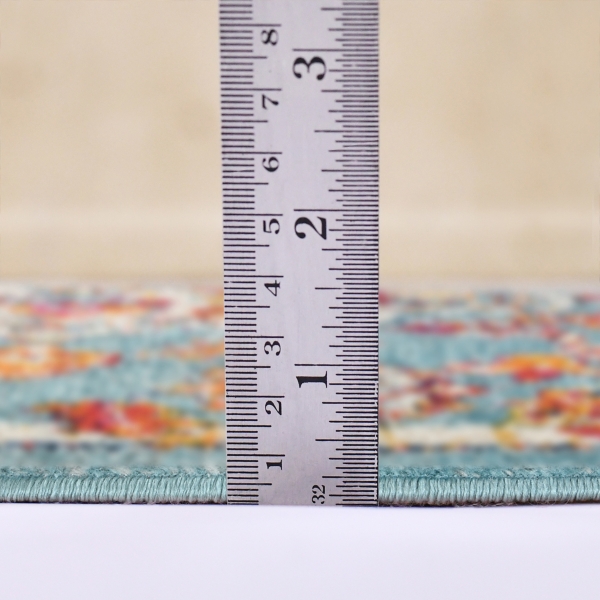 Sea Blue Alexandria Medallion Area Rug, 2x3