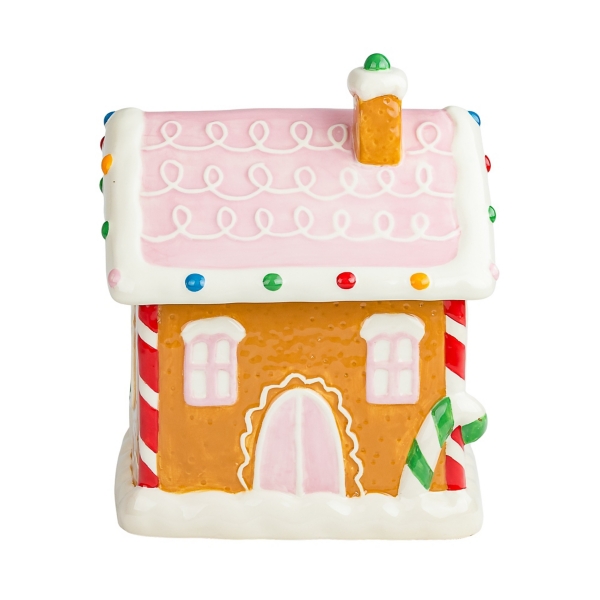 Gingerbread Cottage Christmas Canister