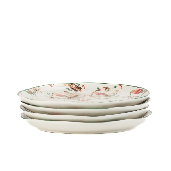 Bella Nutcracker Appetizer Plates, Set of 4