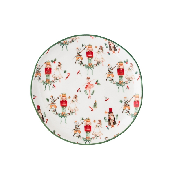 Bella Nutcracker Appetizer Plates, Set of 4