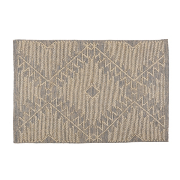 Blue Geometric Pattern Scatter Rug