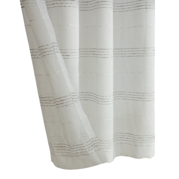 Jasper Sheer White Grommet Curtain Panel