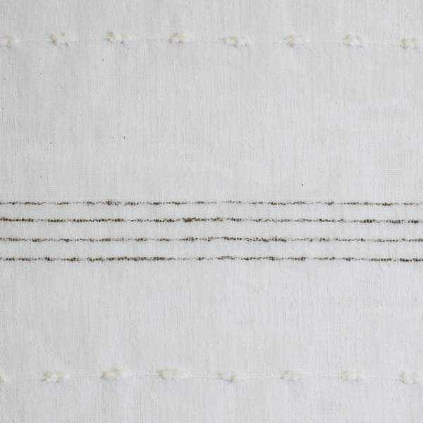 Jasper Sheer White Grommet Curtain Panel, 84 in.