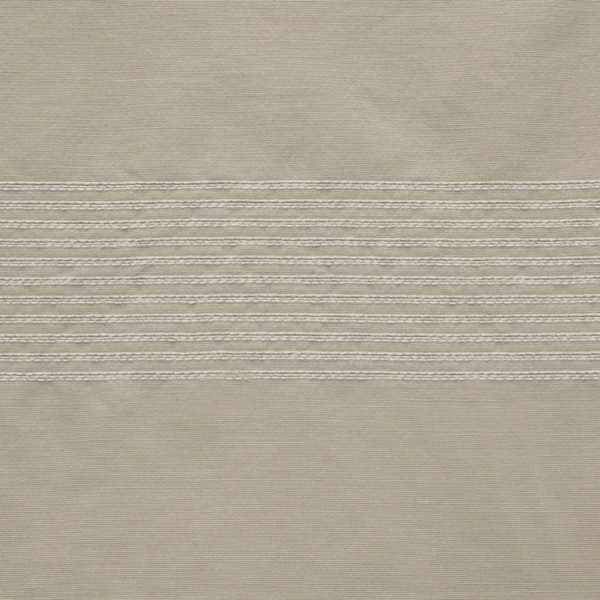 Phoebe Striped Taupe Grommet Curtain Panel
