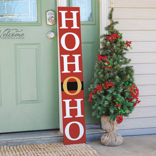 Ho Ho Ho Santa Belt Porch Board