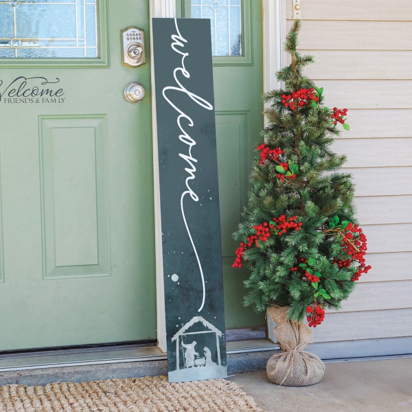 Welcome Nativity Porch Board