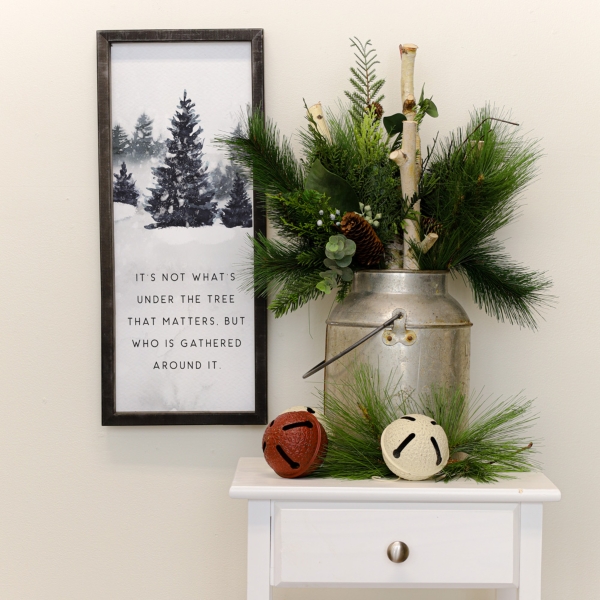 Under the Tree Wood Framed Art Print