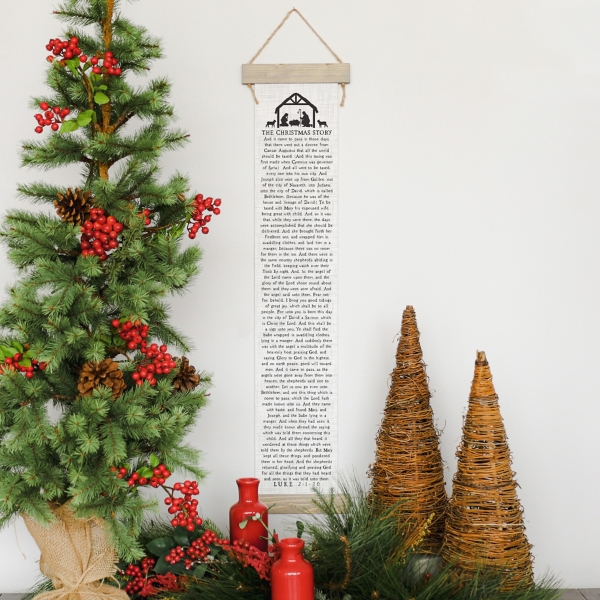 Christmas Story Canvas Wall Hanging