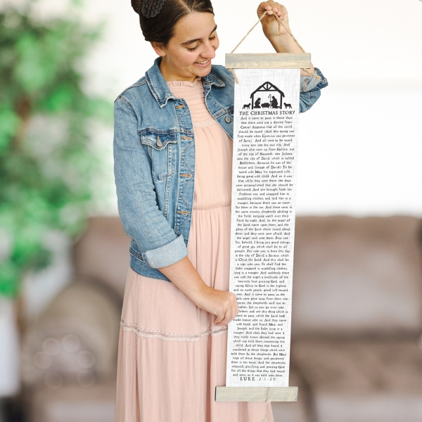 Christmas Story Canvas Wall Hanging