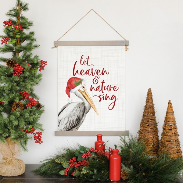 Let Heaven Pelican Canvas Wall Hanging