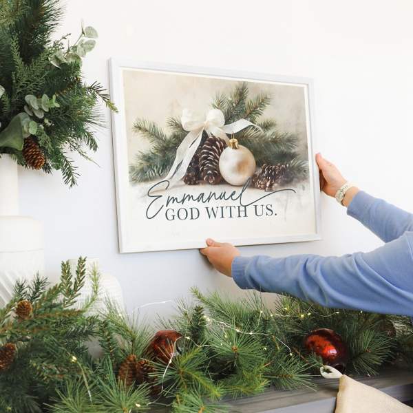 Emmanuel God with Us Framed Art Print