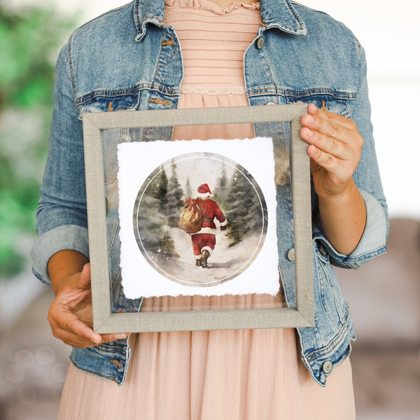 Santa's Journey Framed Art Print