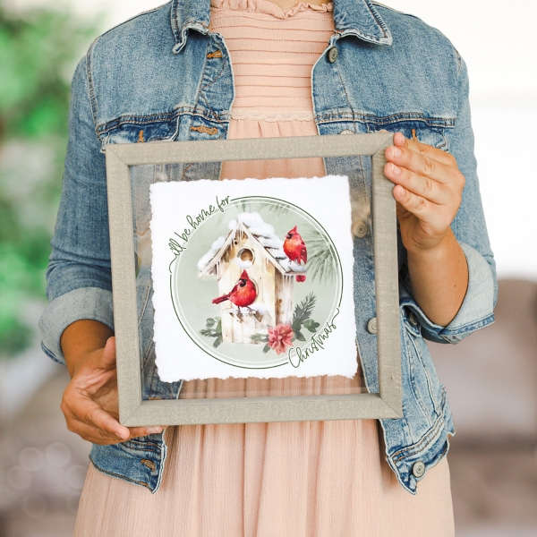 I'll Be Home for Christmas Framed Art Print