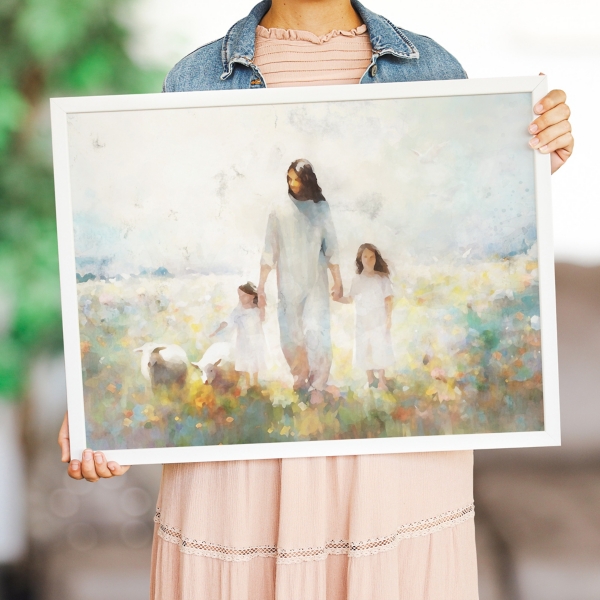 Jesus with Children Framed Art Print