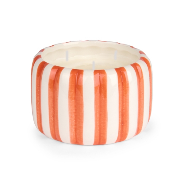 Stripe Ceramic 3-Wick Jar Candle
