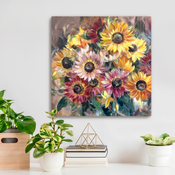Floral Autumn Beauty Canvas Art Print