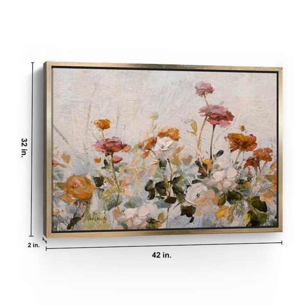 Persian Buttercups Framed Canvas Art Print