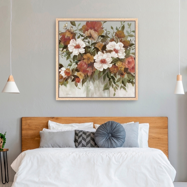 Classic Bouquet Framed Canvas Art Print