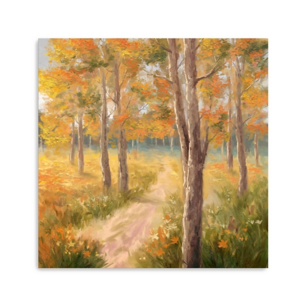 Fall Forest Canvas Art Print, 40x40