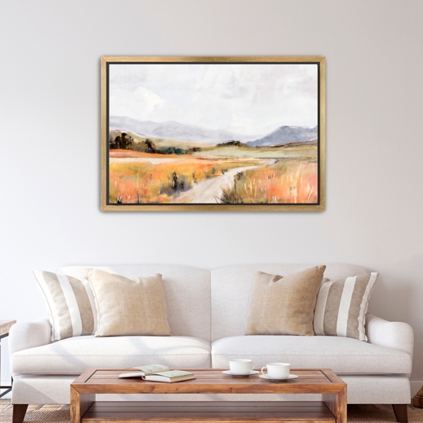 Golden Fields II Framed Canvas Art Print
