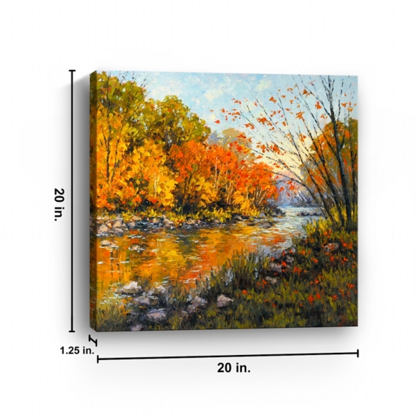 Fall Creek Canvas Art Print