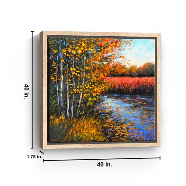 Fall Prelude Framed Canvas Art Print