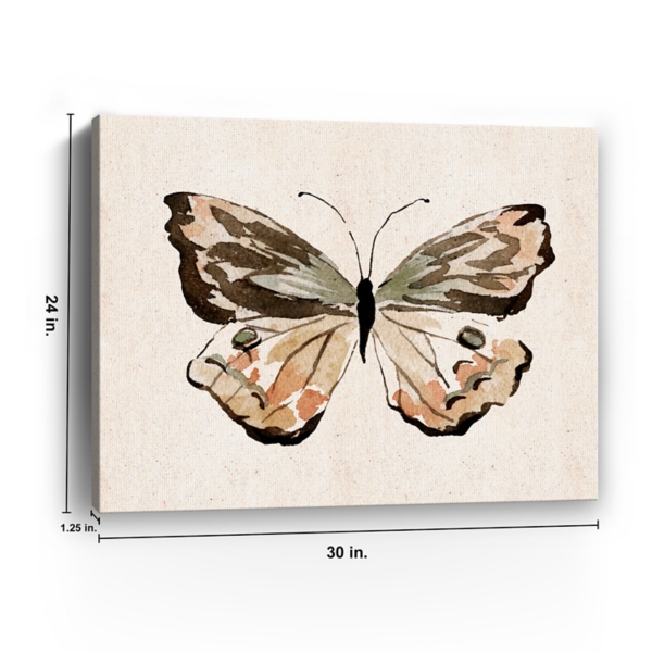 Midcentury Butterfly I Canvas Art Print, 30x24