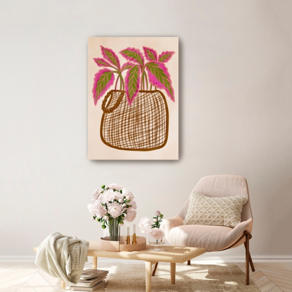 Foliage Basket Canvas Art Print, 24x32