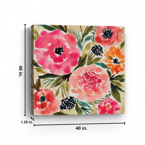 Summer Petals Canvas Art Print, 40x40