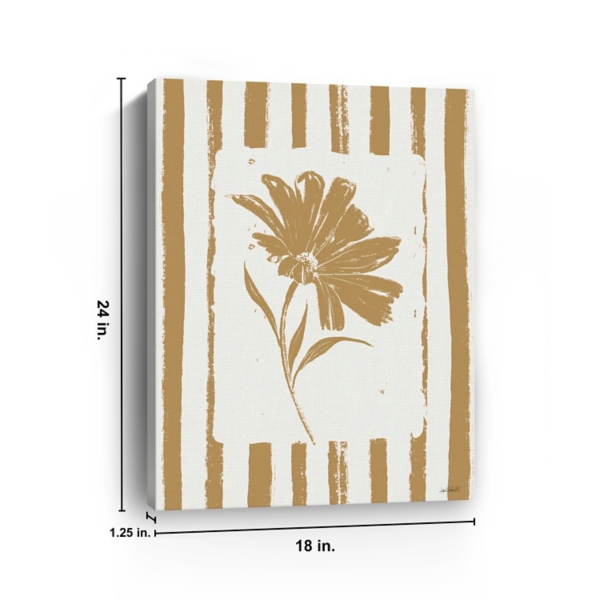 Golden Flower Fest Canvas Art Print