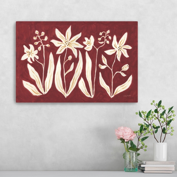 Cinnamon Flowers Canvas Art Print, 24x16