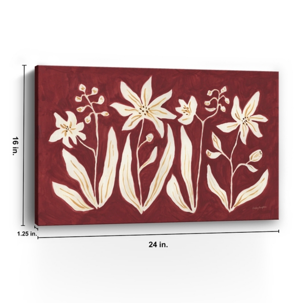 Cinnamon Flowers Canvas Art Print, 24x16